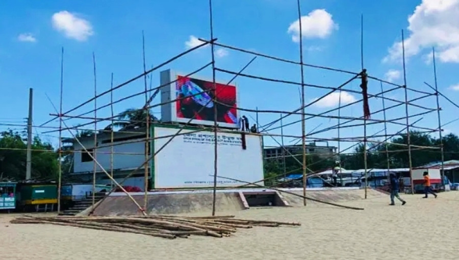 Durga Puja Preparations Underway in Cox's Bazar