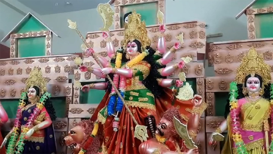 Final Day of Sharidiya Durga Puja Celebrations Marked by Navami and Dasami Ceremonies