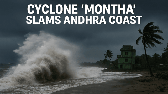 Cyclone Montha Batters Andhra Coast, Rain Expected in Bangladesh