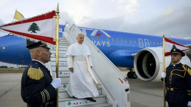Pope Leo XIV Arrives in Tension-Hit Lebanon During Middle East Tour