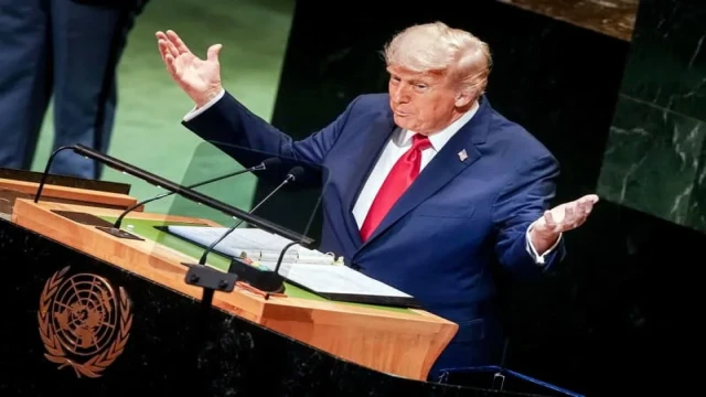 U.S. President Donald J. Trump addresses world leaders during the opening of the 80th session of the United Nations General Assembly in New York on September 23, declaring the era as America’s “Golden Age.”
