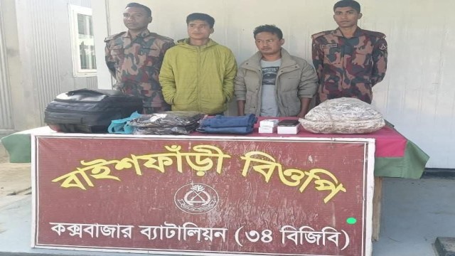 Two Held, Including Myanmar National, at Ghumdhum Border