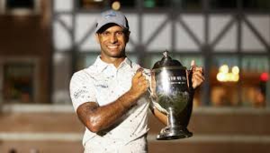 Aaron Rai Wins First PGA Title at Rain-Delayed Wyndham Championship