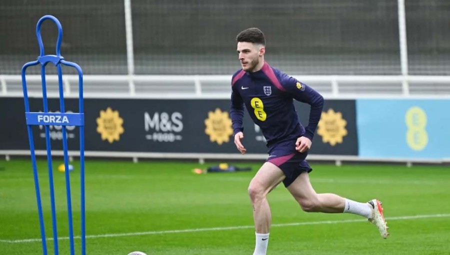 Declan Rice to Captain England Against Belgium