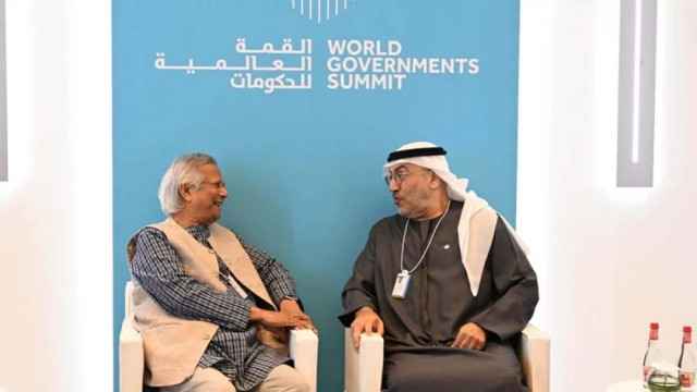 UAE Health Minister met Chief Adviser Yunus at World Governments Summit on Thursday, February 13, 2025.