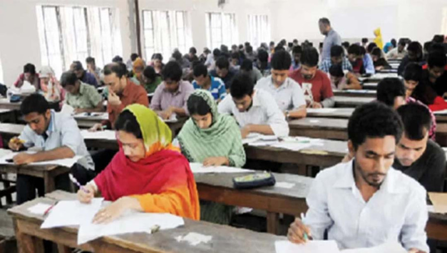 File image of candidates participate in the BCS exam.