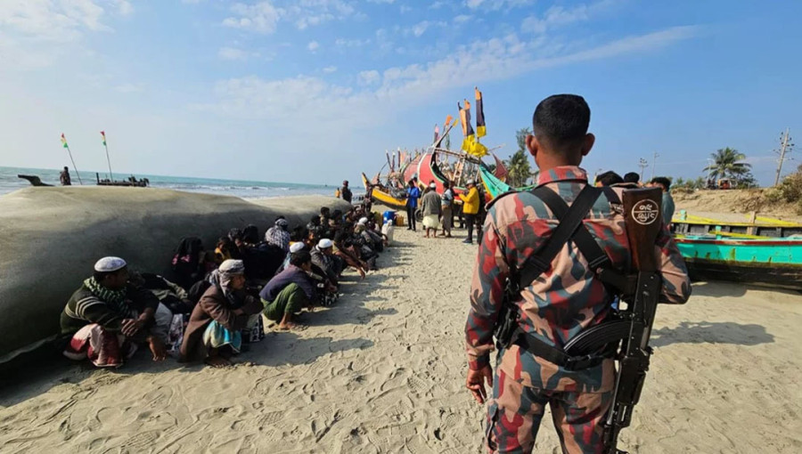 36 Rohingya men, women and children crossed into Bangladesh via a fishing boat on Sunday, January 05, 2024.