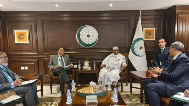 FM Hasan Urges OIC for Immediate Action to End Gaza Crisis