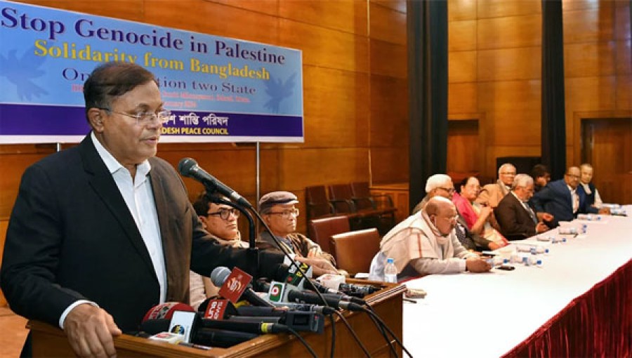 This file image shows Foreign Minister Dr Hasan Mahmud .