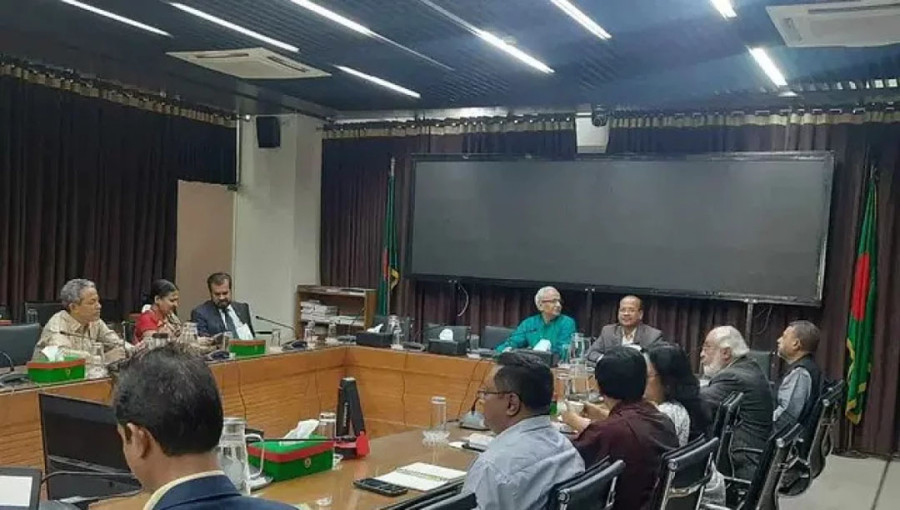 Ilias Kanchon during a meeting with the Election System Reform Commission and Nagorik Samaj at the Election Commission office in Agargaon, Dhaka, on Sunday, November 24, 2024. Photo: Collected