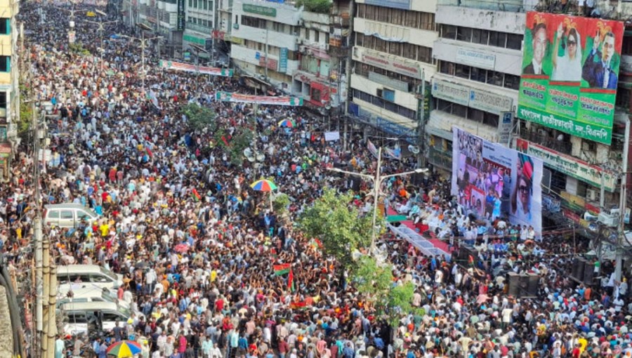 BNP holds rally at Nayapaltan on 17 September 2024.