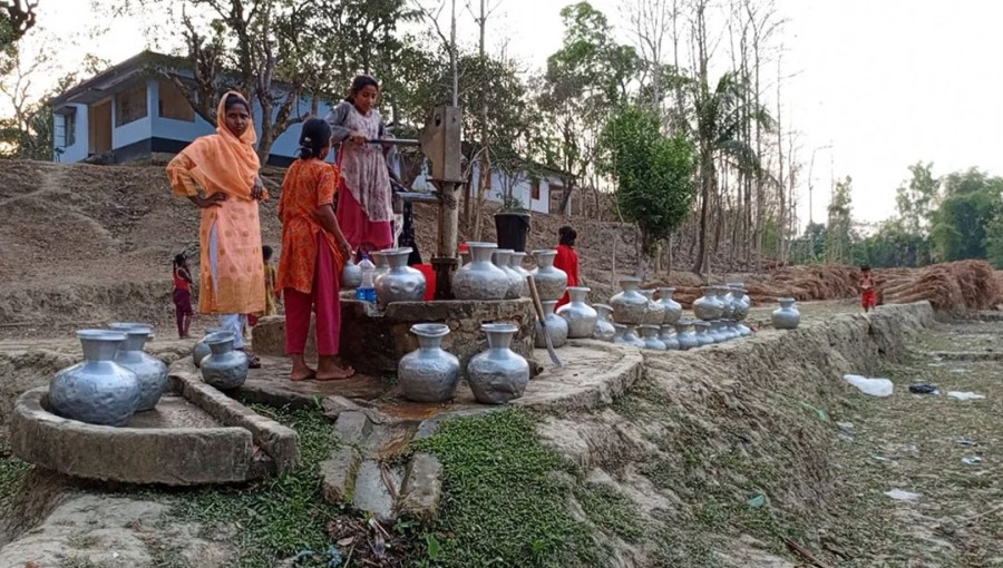 Severe Water Shortage Hits Alikadam in Bandarban.