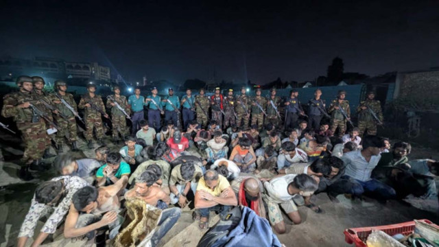 Sixty people were detained in a joint operation conducted at Haji Mazar slum in Gazipur’s Tongi on 1 March by members of the army, police, Border Guard Bangladesh (BGB), Armed Police Battalion (APBN), and Rapid Action Battalion (RAB).