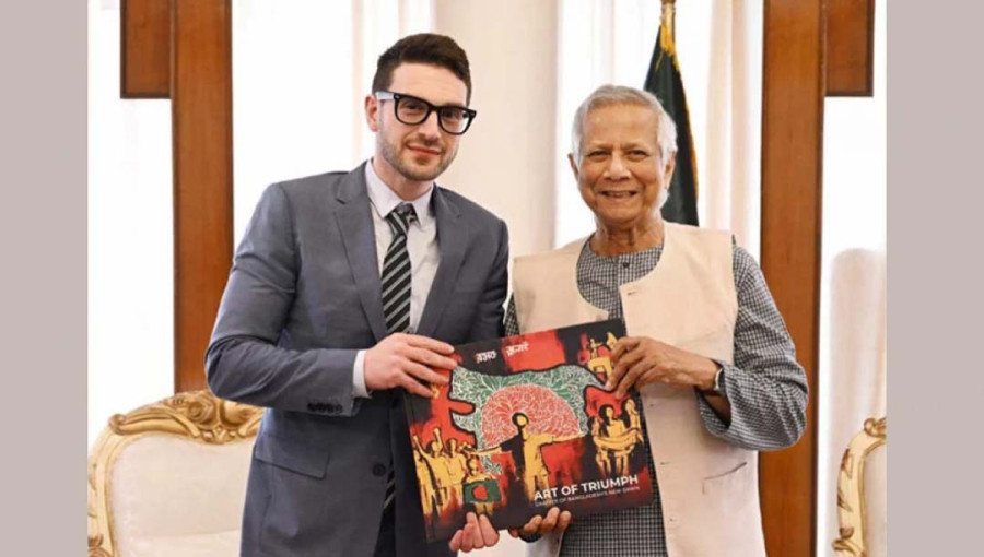 Open Society Foundations Chairman Alex Soros met with Interim Chief Adviser Dr Muhammad Yunus. Photo: PID