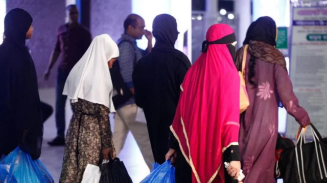 File image of female migrant workers. Photo: Collected