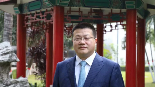 File image of Chinese Ambassador Yao Wen. Photo: Collected