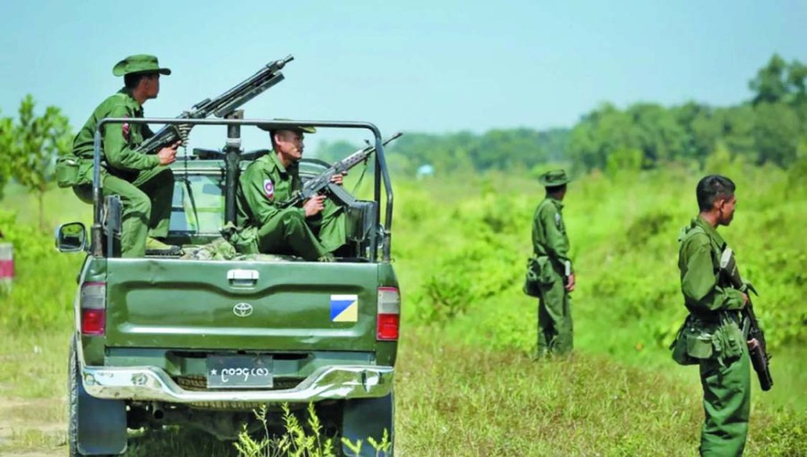 Clashes break out near Myanmar military regional command