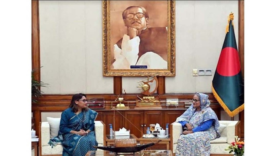 Prime Minister Sheikh Hasina and WHO South-East Asia Regional Director Saima Wazed