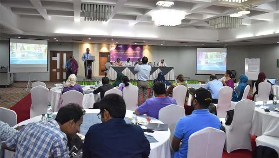 A dialogue session organized by Plan International Bangladesh takes place in Cox’s Bazar on Monday.