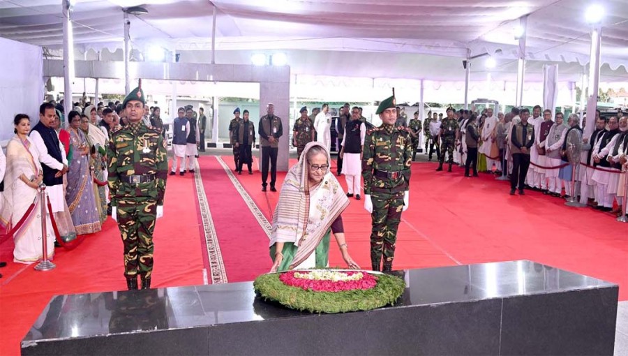 PM Sheikh Hasina pays homage to Bangabandhu on Mujibnagar Day