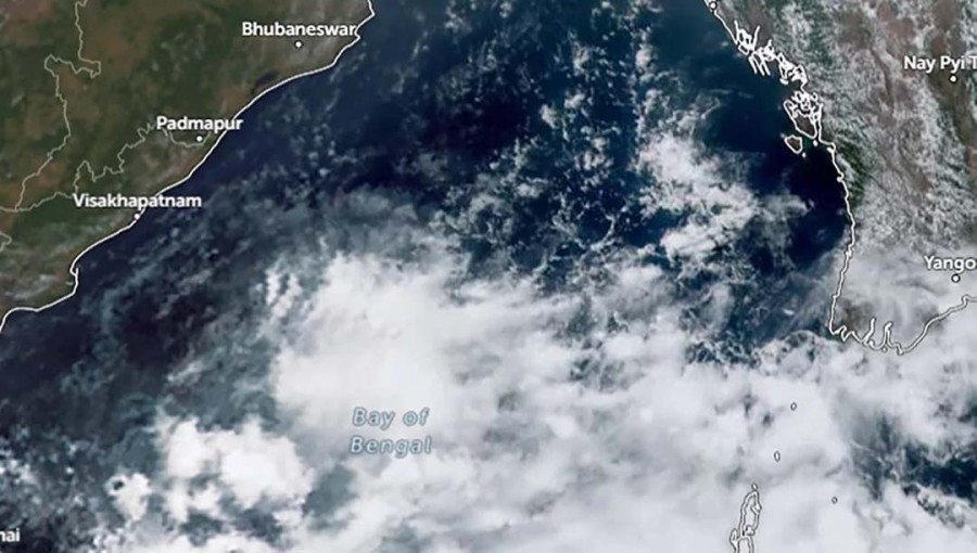 Low-Pressure Area Develops Over Bay of Bengal