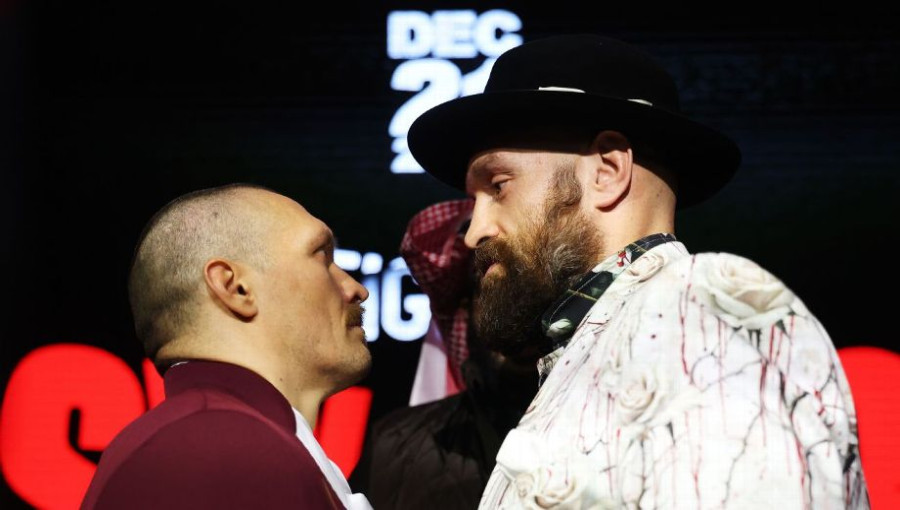 Oleksandr Usyk and Tyson Fury face off in a highly anticipated rematch for the WBC, WBO, and WBA heavyweight world titles on Saturday in Riyadh, Saudi Arabia.