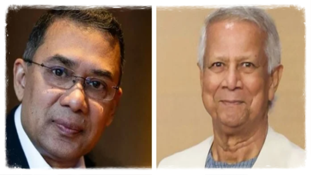 Chief Adviser Prof Dr. Muhammad Yunus and BNP Acting Chairman Tarique Rahman