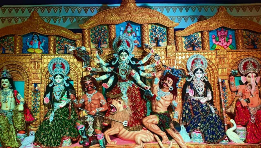 Durga Puja Begins with Enthusiasm and Devotion Across Rajshahi