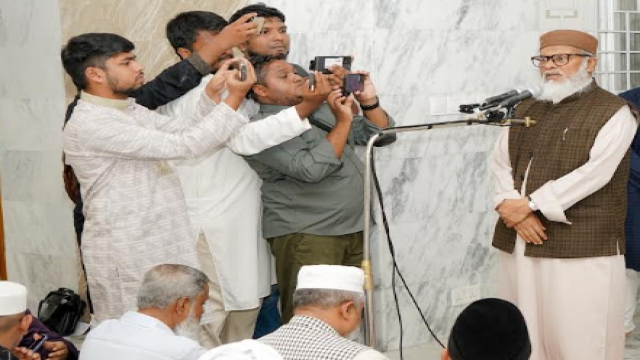 Dr. AFM Khalid Hossain lays foundation stone for new mosque complexes, emphasizing the role of religious practice in reducing crime and promoting community welfare.