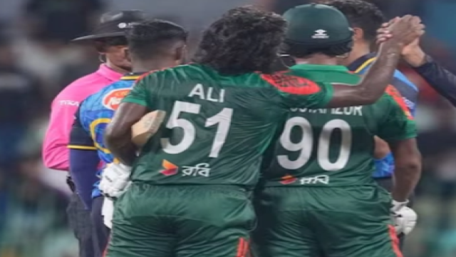 Left-arm spinner Tanvir Islam’s four-wicket haul rattles Sri Lanka’s chase, leaving the hosts struggling at 156 for 7 as Bangladesh eye a series-levelling win