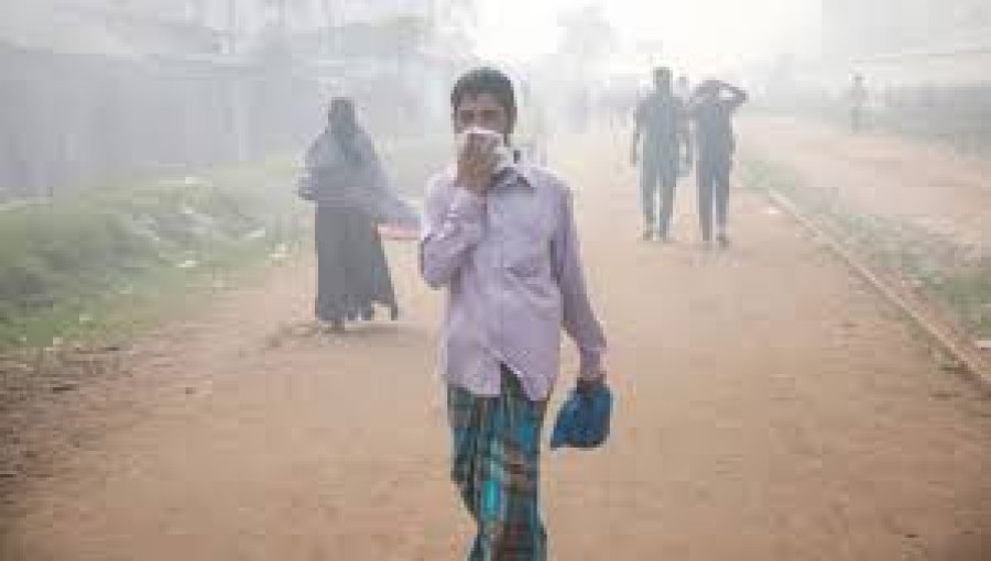 "Dhaka's air quality ranked as 'very unhealthy' with an AQI score of 287, making it the third most polluted city in the world on December 22, 2024."