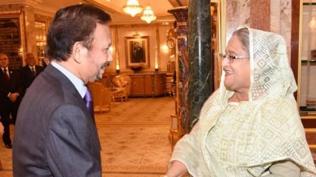 Brunei Sultan and PM Hasina