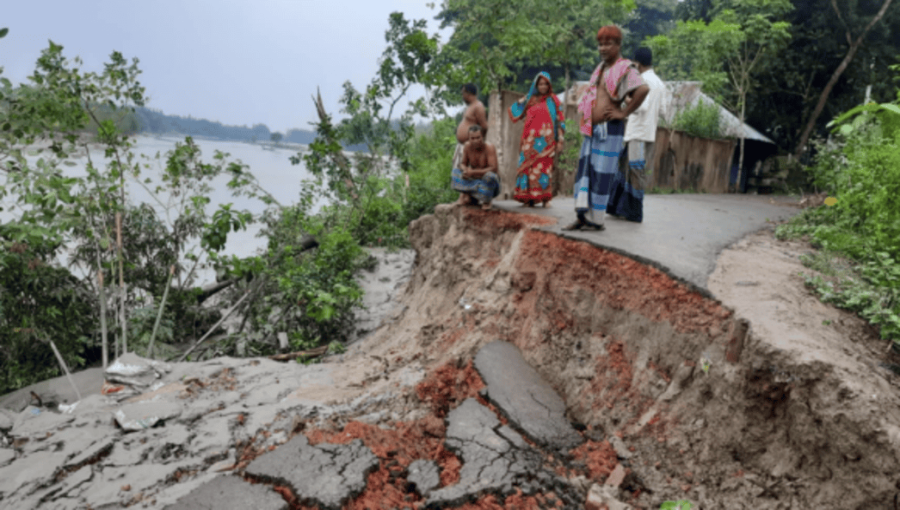 Severe River Erosion Threatens Villages Along Small Feni River in Noakhali and Feni