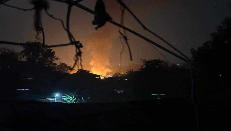 Fire broke out Ukhiya Rohingya camp in Cox's Bazar