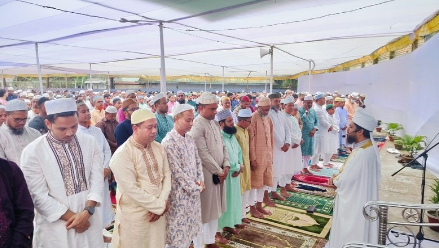 First Eid-ul-Azha Congregation Held at Khagrachari Central Eidgah