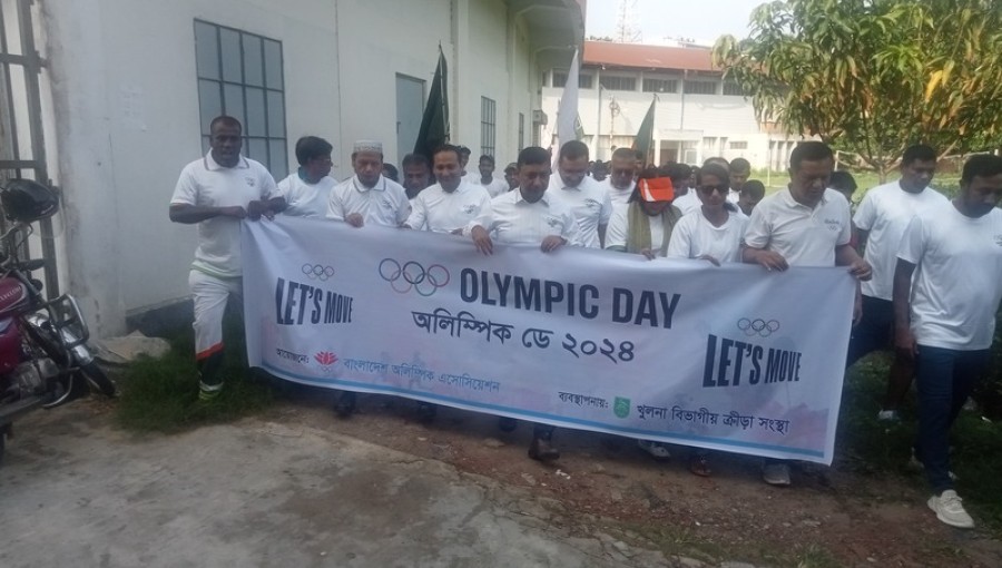 Olympic Day Run held in Khulna 