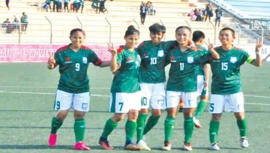 Bangladesh U-19 Women's Football Team Honored with Awards for SAFF Championship Victory
