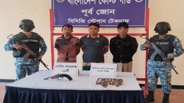 Coast Guard Rescues 10 Victims, Detains 3 Traffickers in Teknaf