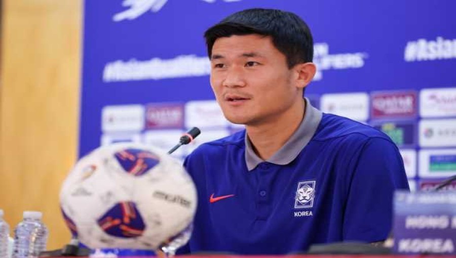 "South Korea's Kim Min-jae admits fault after confronting home fans following a frustrating 0-0 draw against Palestine, ahead of their next World Cup qualifier in Oman."