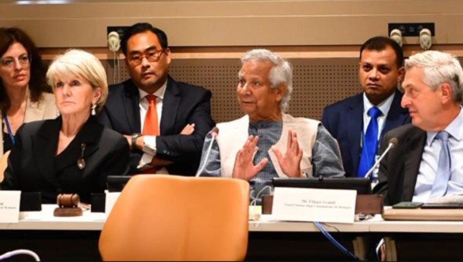 Chief Adviser Prof Muhammad Yunus presents three proposals for the repatriation of Rohingya refugees during a high-level meeting at the UN General Assembly, highlighting the urgent need for international cooperation and accountability. Photo: V7N