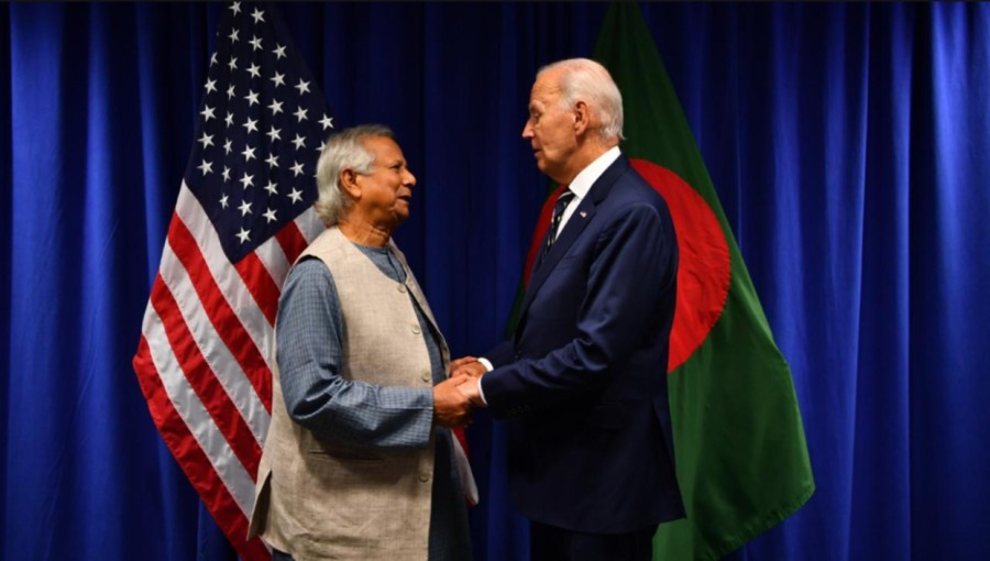 President Joe Biden meets with Professor Muhammad Yunus, discussing Bangladesh's future and global partnerships. Photo: UN