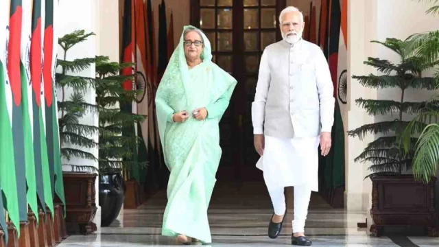 "Congratulate the people of Bangladesh for the successful conduct of elections." Indian PM