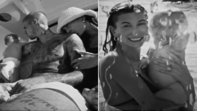 Justin Bieber, Hailey Bieber and their son Jack Blues. Photo: Justin Bieber/Instagram