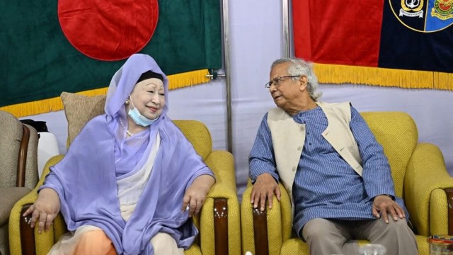 BNP Chairperson Khaleda Zia Holds Private Meeting with Chief Advisor Dr. Muhammad Yunus