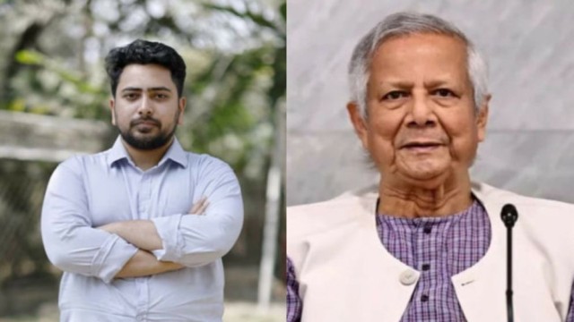 Chief Adviser Muhammad Yunus Congratulates NCP Convener Nahid Islam on Election Success