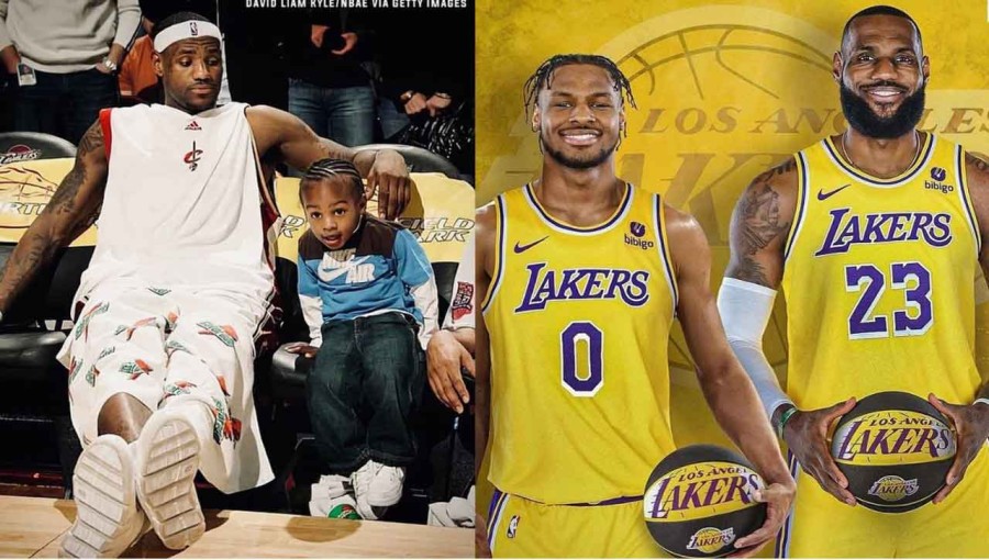 LeBron and Bronny James to Make History as Father-Son Duo