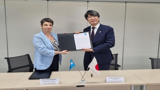 Japan & UNICEF sign $2.7 million assistance to Rohingya Refugees