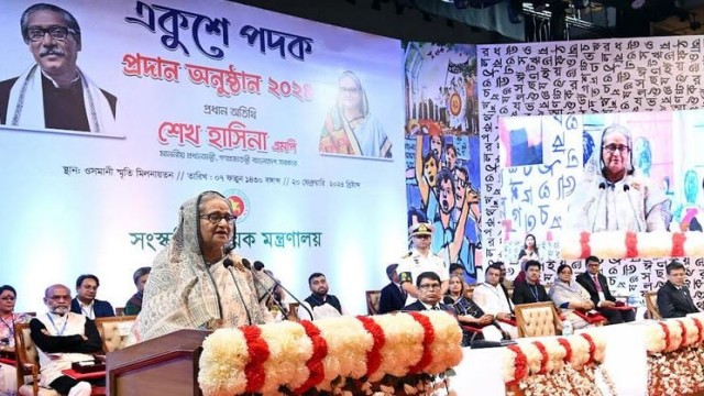 "I would like to ask you to look for such selfless people everywhere, who are not in the spotlight and don't have any publicity or campaigns:" PM Sheikh Hasina