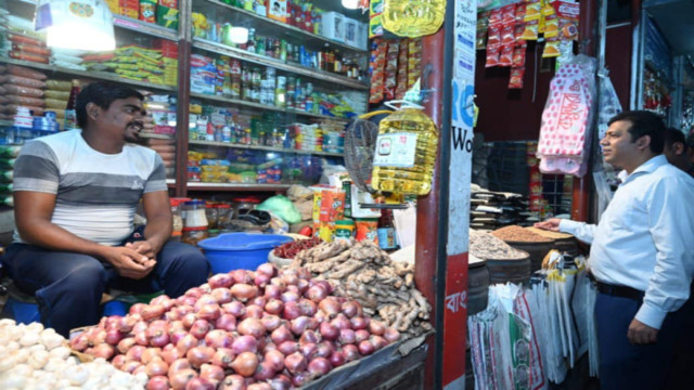 Shoppers navigate crowded stalls as prices for Iftar items like eggplant, cucumber, and lemon soar two to three times higher than usual.