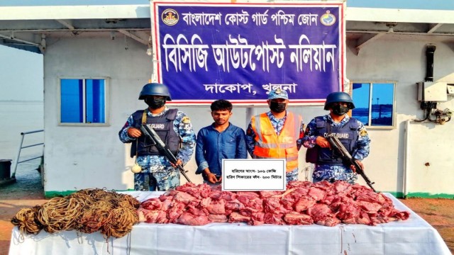 Coast Guard Busts Deer Poaching, Seizes 106 kg Meat in Sundarbans